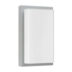 Sensor-ulkoseinälamppu 059, ruostumaton teräs, opaali-lasi 29 cm IP44 E27