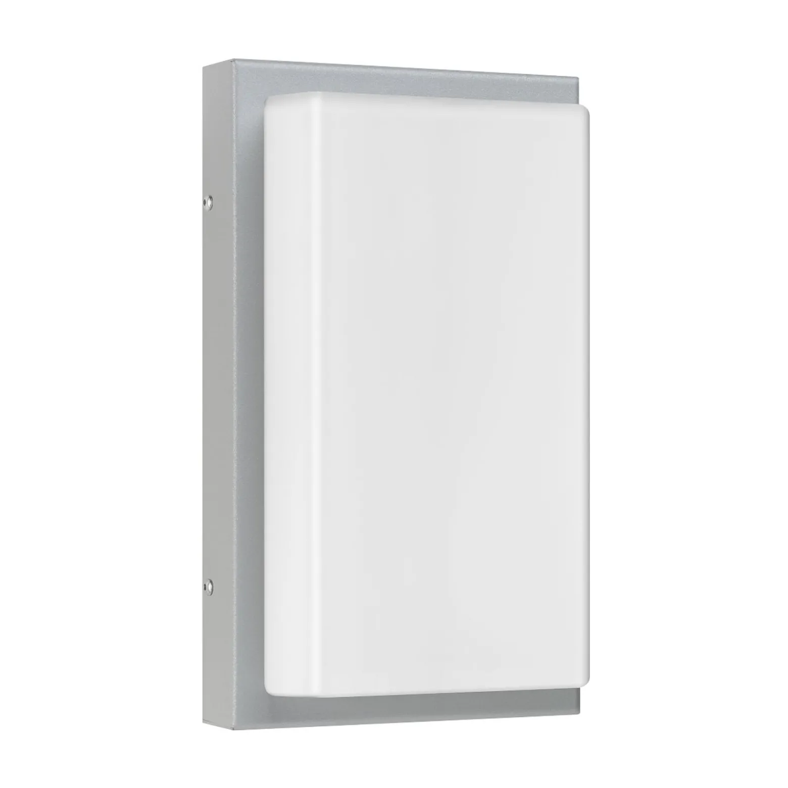 Sensor-ulkoseinälamppu 059, ruostumaton teräs, opaali-lasi 29 cm IP44 E27