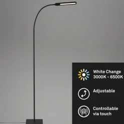 Servo-LED-lattiavalo, himmennettävä, CCT, musta