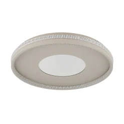 Shirley-LED-kattovalaisin, hiekanvärinen, halkaisija 51 cm, CCT, himmennettävä