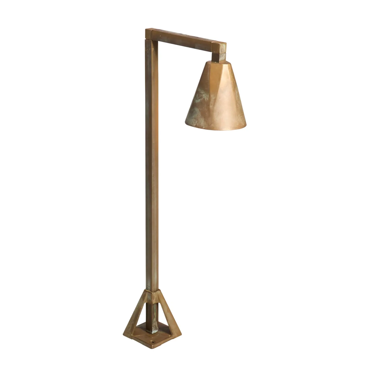 Silva Disk -LED-pollarivalaisin, 50 x 19 cm, antiikkimessinki