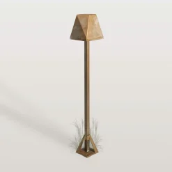 Silva Edge -LED-pollarivalaisin, korkeus 50 cm, antiikkimessinki