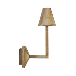 Silva Frame -LED-ulkoseinävalaisin, korkeus 30 cm, antiikkimessinki