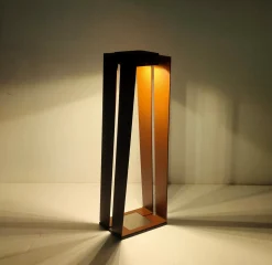 Skaal LED-aurinkolamppu anturilla, corten, 70 cm