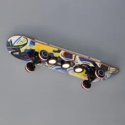 Skateboard-LED-kattovalaisin Easy Cruiser, graffi