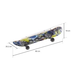 Skateboard-LED-kattovalaisin Easy Cruiser, graffi