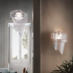 Slamp Aria -design-seinävalaisin, kirkas