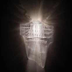 Slamp Aria -design-seinävalaisin, kirkas