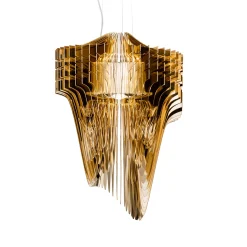Slamp Aria M riippuvalaisin, kultainen, Ø 60 cm