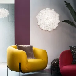 Slamp Clizia Mama Non Mama seinälamppu valkoinen Ø78cm