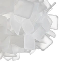 Slamp Clizia -riippuvalaisin, Ø 78 cm, valkoinen
