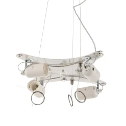 Slamp Clizia -riippuvalaisin, Ø 78 cm, valkoinen