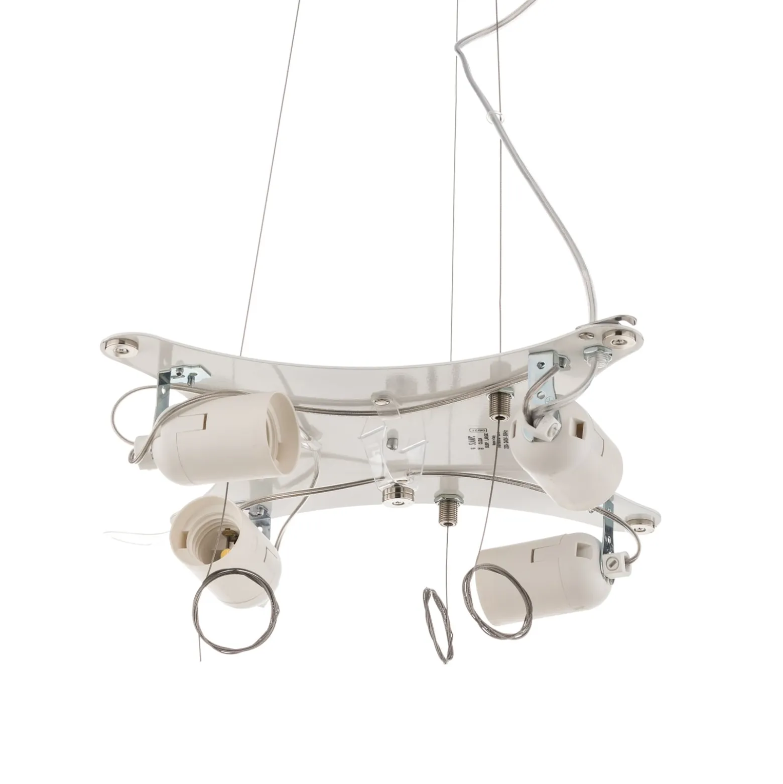 Slamp Clizia -riippuvalaisin, Ø 78 cm, valkoinen
