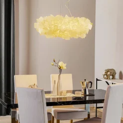 Slamp Clizia -riippuvalaisin, Ø 78 cm, valkoinen