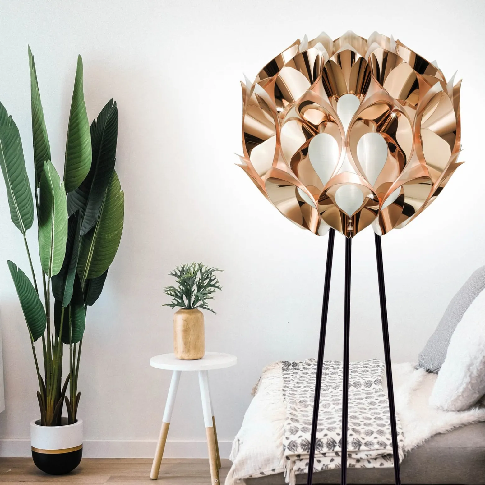 Slamp Flora - Design-maavalaisin, kupari