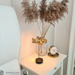 Slamp LaFleur LED-pöytävalaisin, ladattava akku, sametti