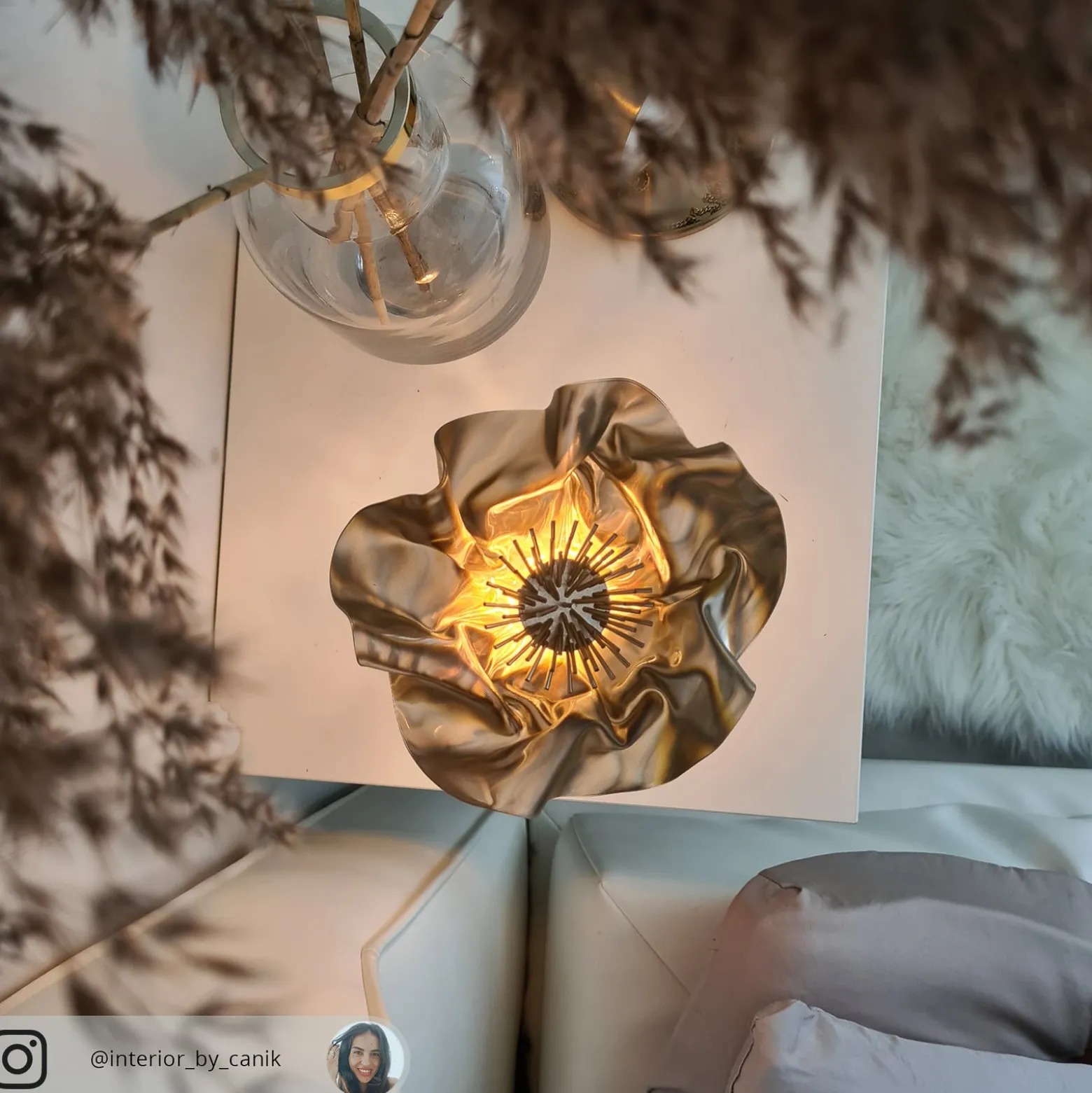 Slamp LaFleur LED-pöytävalaisin, ladattava akku, sametti