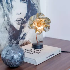 Slamp LaFleur LED-pöytävalaisin, ladattava akku, sametti