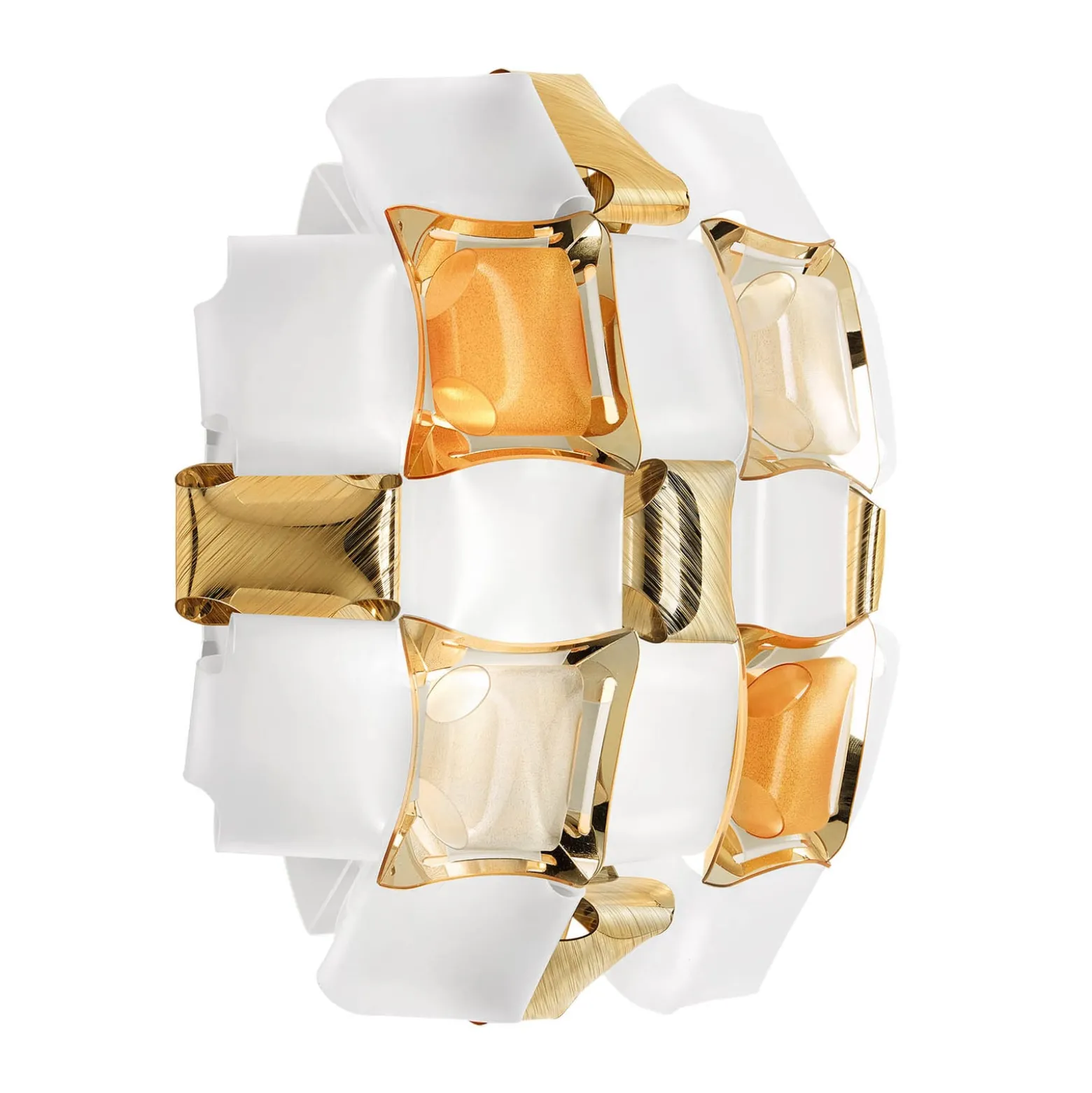 Slamp Mida -kattovalaisin, 50 cm meripihka