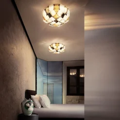 Slamp Mida -kattovalaisin, 50 cm meripihka