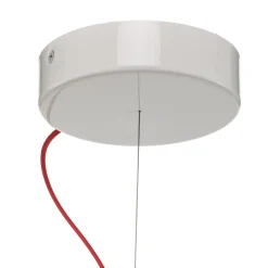 Slamp riippuvalaisin Clizia Mama Non Mama, Ø53cm, valkoinen/punainen