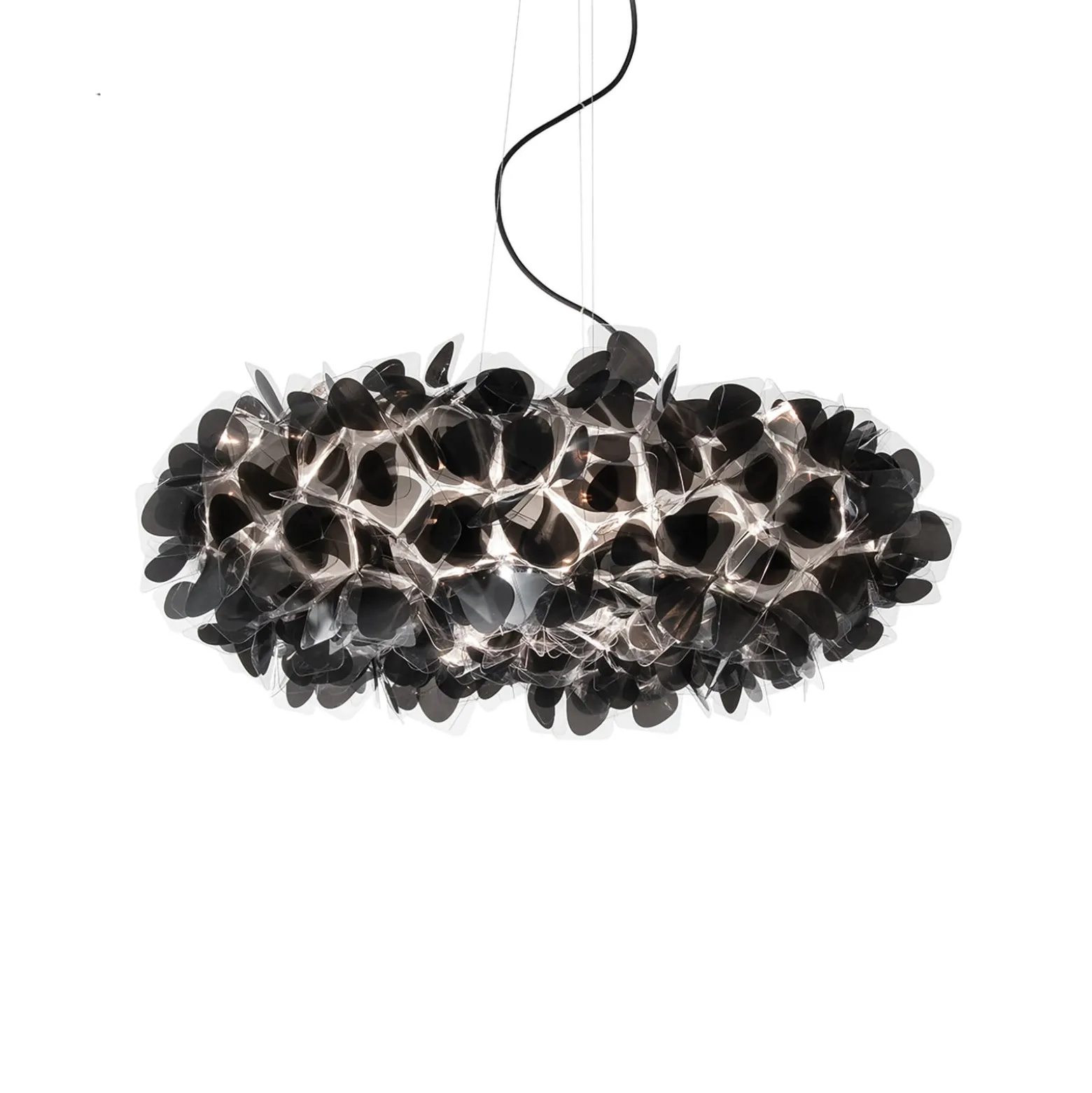 Slamp-riippuvalaisin Clizia MAMA NON MAMA, halkaisija 78 cm, musta