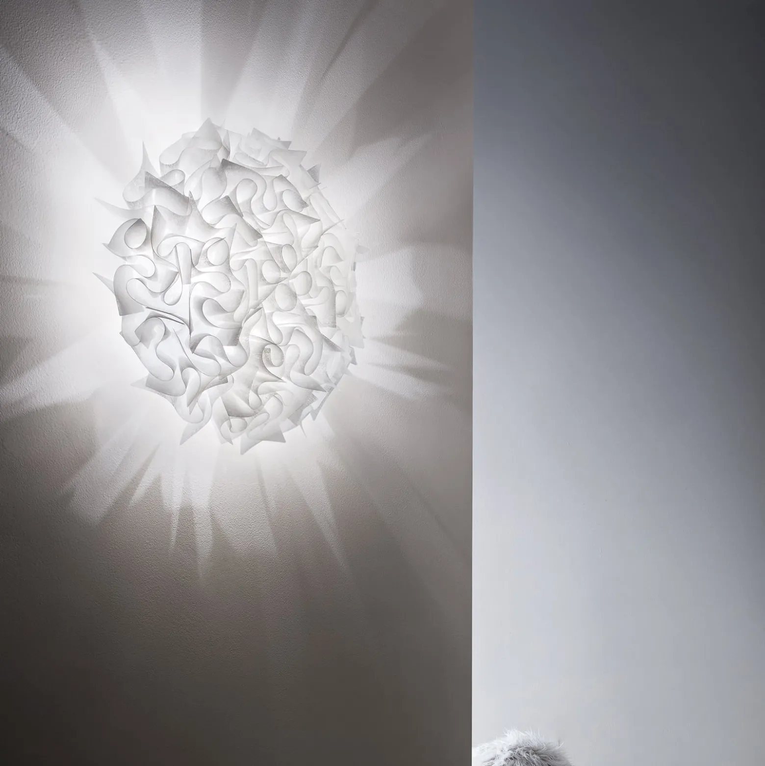 Slamp Veli Couture Medium -kattovalo valk. Ø53cm