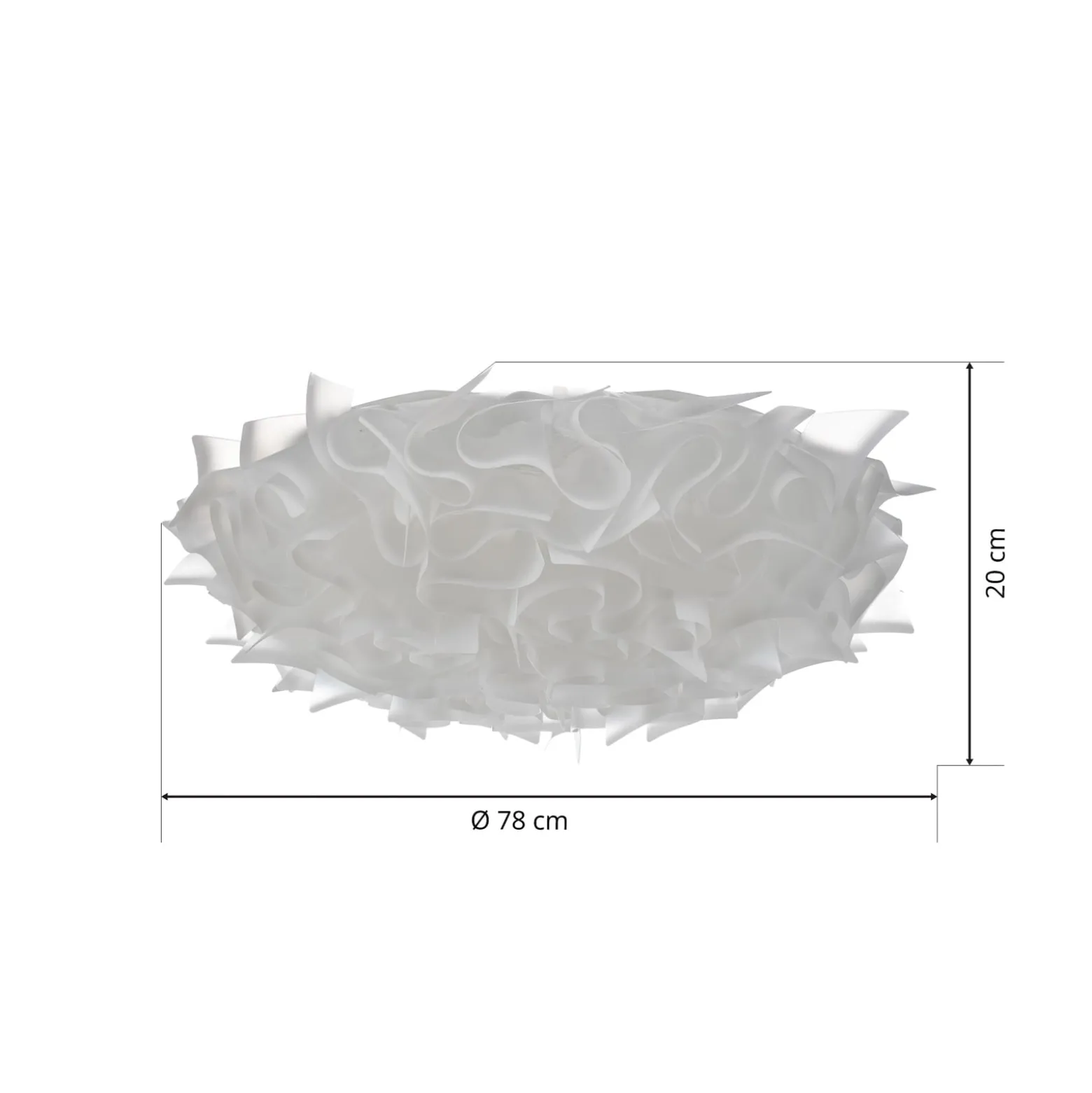 Slamp Veli design-kattovalaisin, Ø 78 cm, opaali