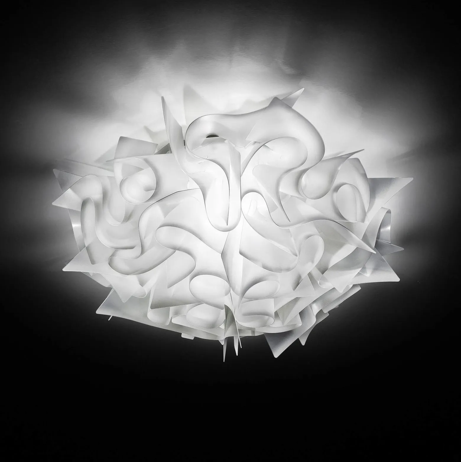 Slamp Veli - design-seinävalaisin, Ø 32 cm, valkoinen