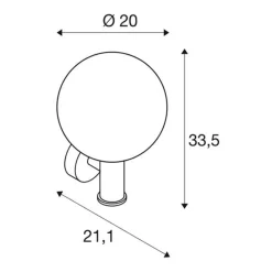 SLV Gloo Pure ulkoseinävalaisin IP44