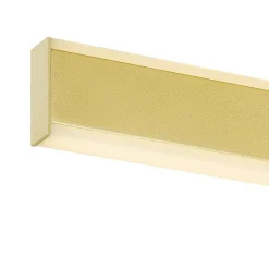 SLV kylpyhuoneen LED-seinävalaisin One Linear, 70 cm, messinkivärinen