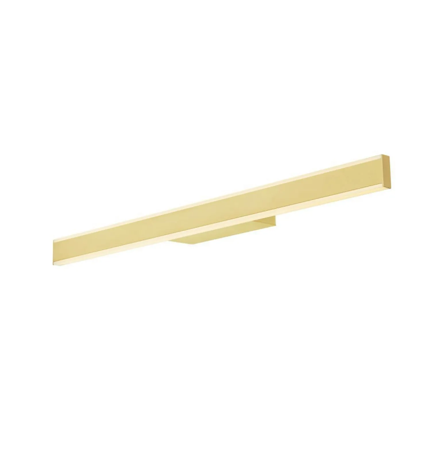 SLV kylpyhuoneen LED-seinävalaisin One Linear, 70 cm, messinkivärinen