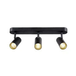 SLV LED-kattokohdevalo Noblo, 2700 K, musta, pituus 40 cm