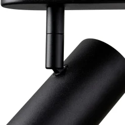 SLV LED-kattokohdevalo Noblo, musta, himmennettävä lämpimäksi, 40 cm