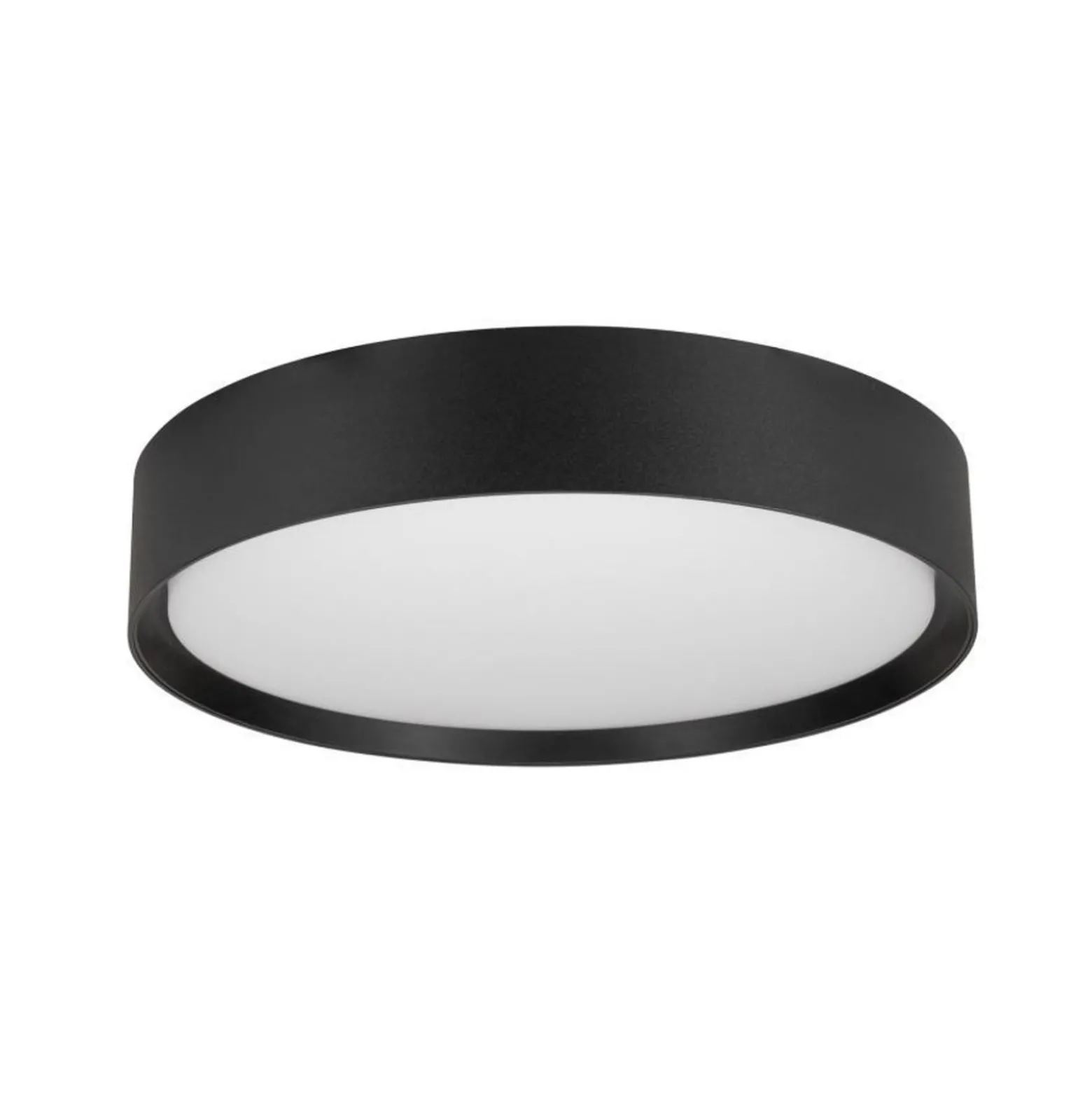 SLV LED-kattovalaisin Decona, Ø 30 cm, musta, metalli, CCT