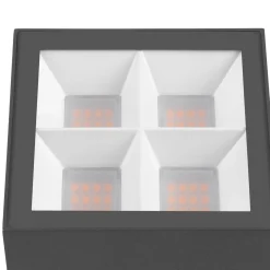 SLV LED-kattovalaisin S-Cube, antrasiitti, alumiini, pituus 9,5 cm