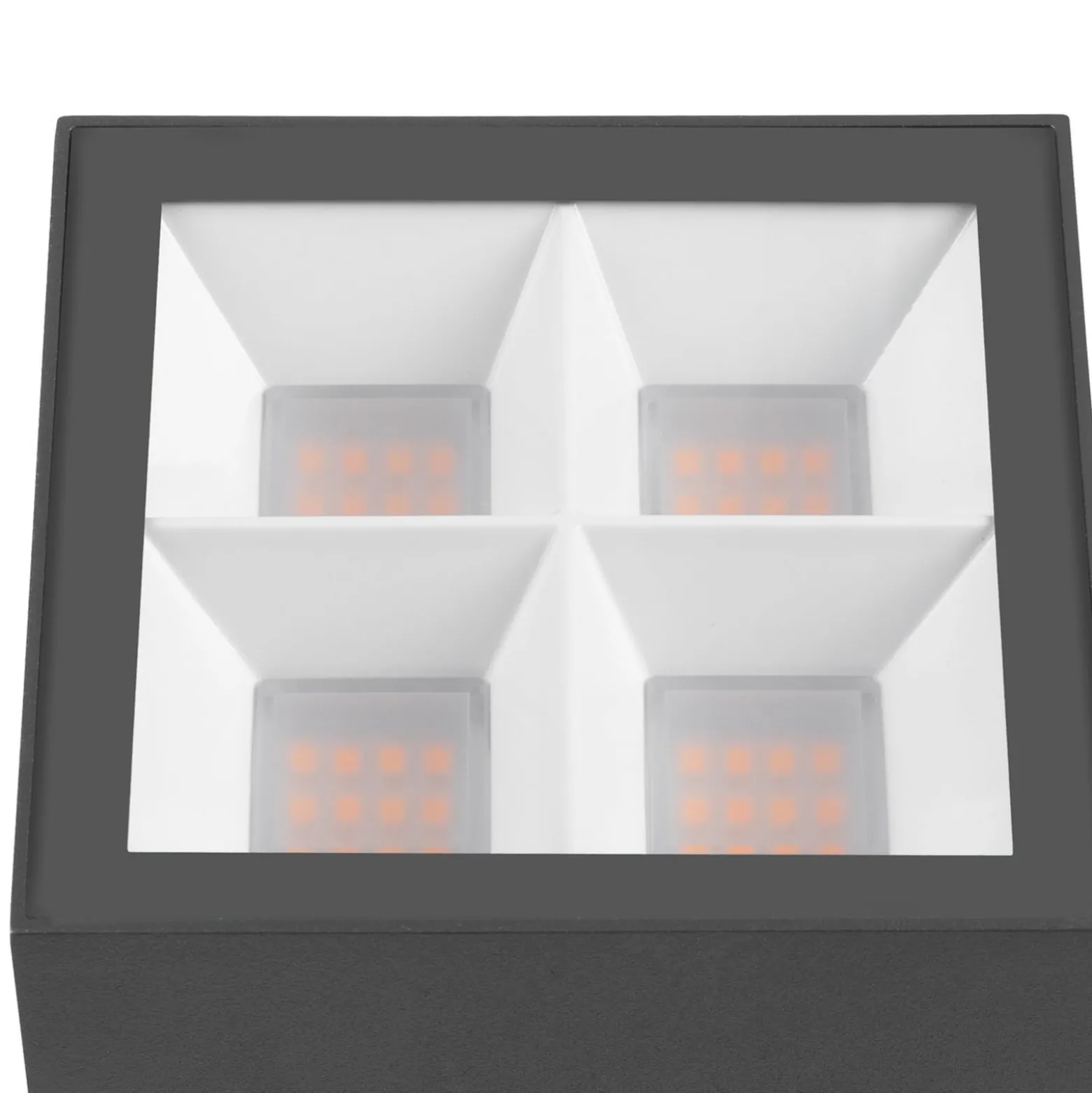 SLV LED-kattovalaisin S-Cube, antrasiitti, alumiini, pituus 9,5 cm