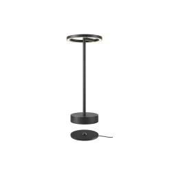 SLV LED-ladattava valaisin Vinolina One, musta, 2700 K, korkeus 33 cm