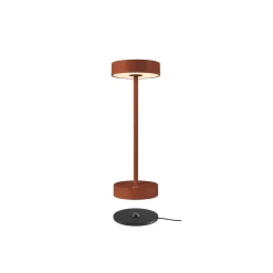 SLV LED-ladattava valaisin Vinolina, ruoste, CCT, alumiini, korkeus 32,3 cm