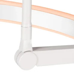 SLV LED lattiavalaisin One Bow FL, valkoinen, teräs, korkeus 232 cm, CCT