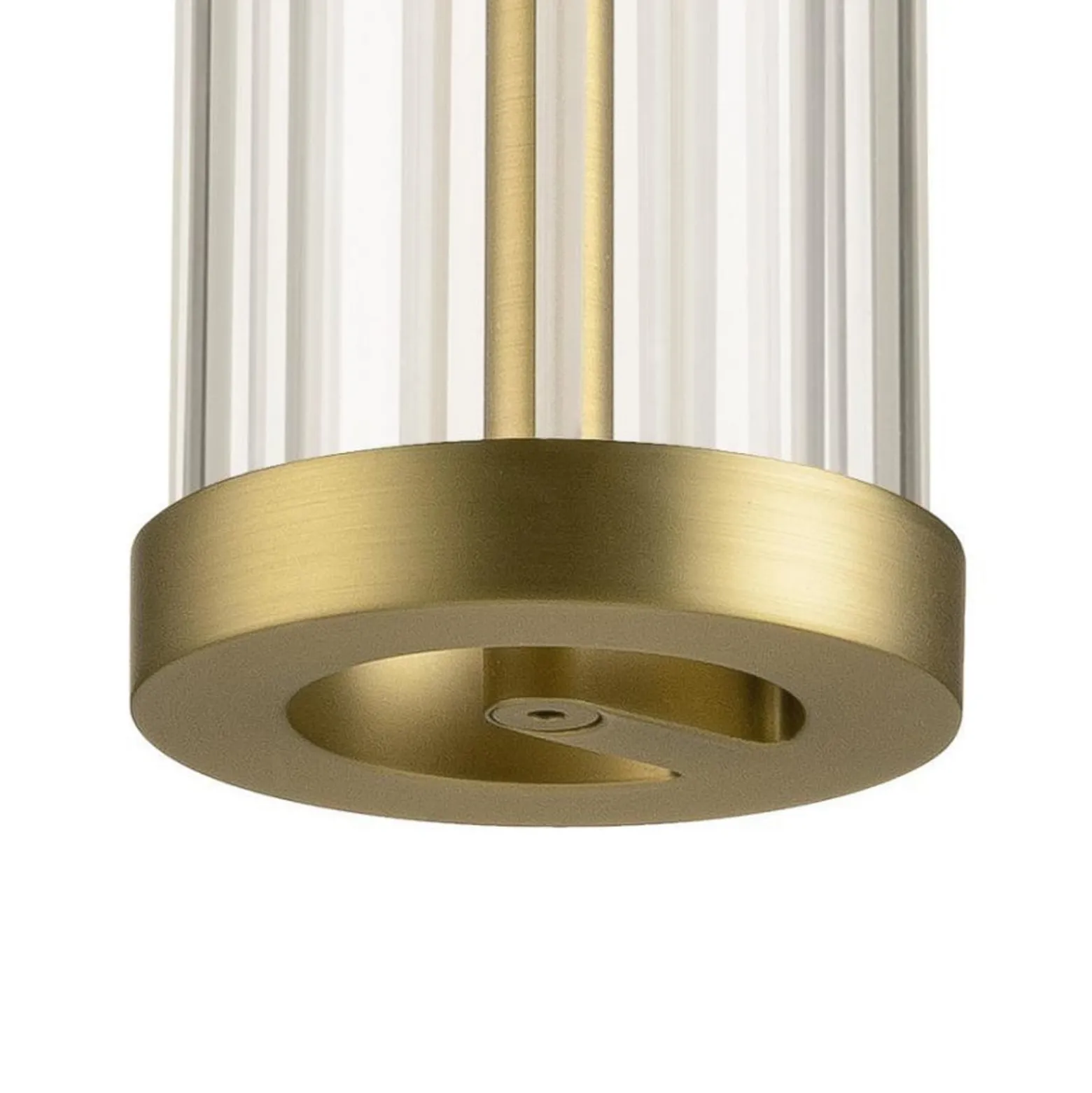 SLV LED-riippuvalaisin Quimera, messinkivärinen, Ø 8 cm, CCT
