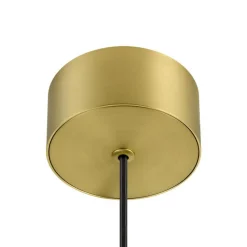 SLV LED-riippuvalaisin Quimera, messinkivärinen, Ø 8 cm, CCT