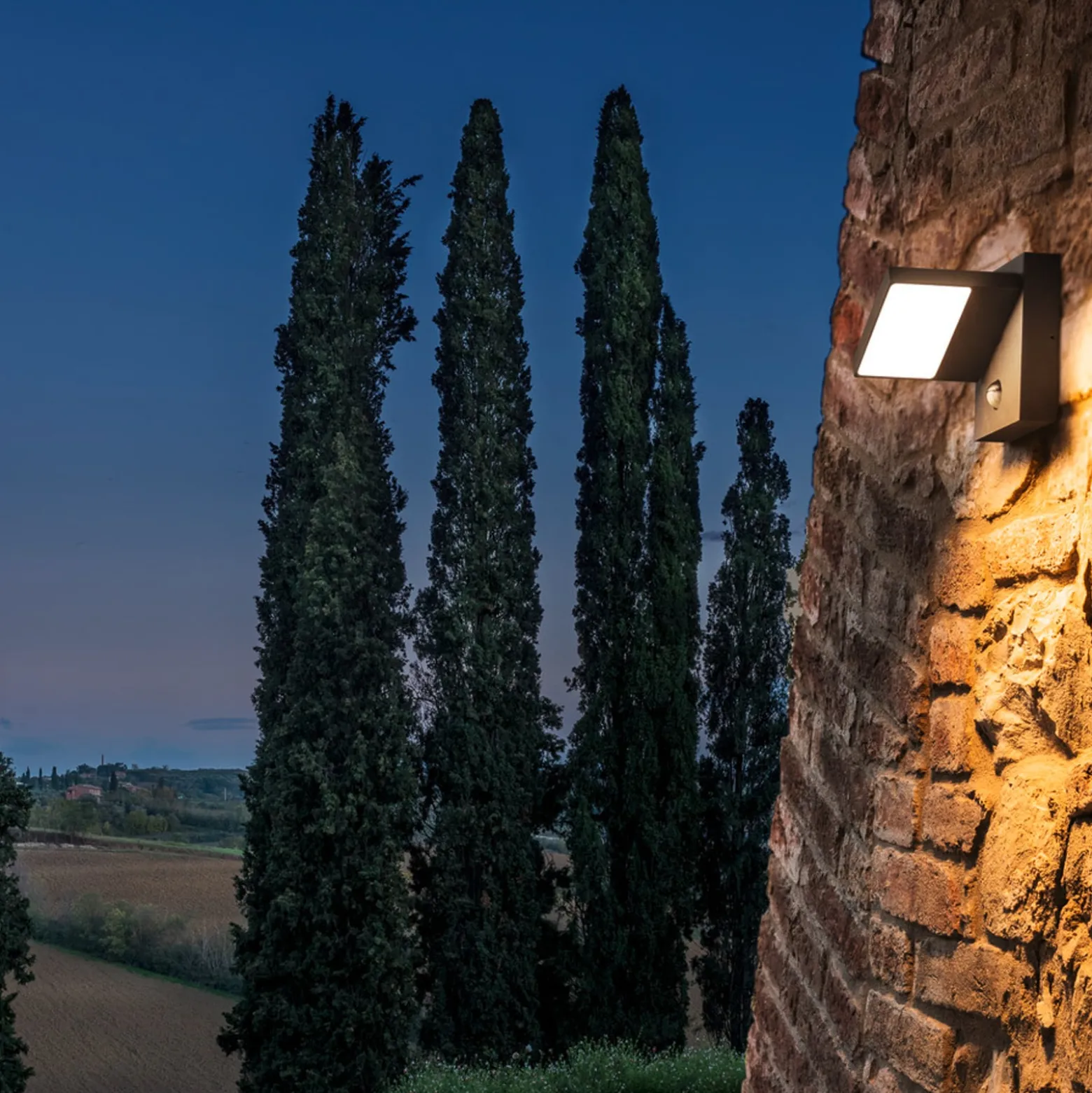 SLV LED-seinävalaisin Abridor, antrasiitti, leveys 14 cm, anturi