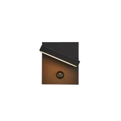 SLV LED-seinävalaisin Abridor, antrasiitti, leveys 14 cm, anturi
