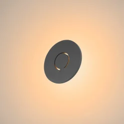 SLV LED-seinävalaisin I-Ring, antrasiitti, alumiini, Ø 24 cm
