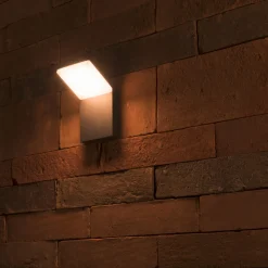 SLV LED-seinävalaisin Ordi, antrasiitti, alumiini, leveys 10 cm