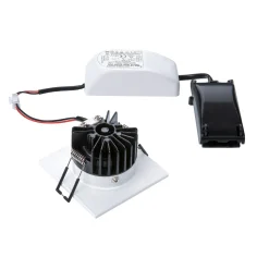 SLV LED uppoasennusvalaisin Patta-I, valkoinen, alumiini, pituus 8 cm