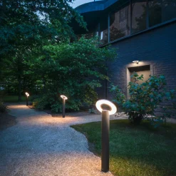 SLV LED-valaisin I-Ring, antrasiitti, alumiini, korkeus 65 cm