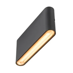 SLV Oval ulkoseinälamppu ylös/alas CCT 17,5 cm musta