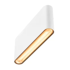 SLV Oval ulkoseinävalaisin ylös/alas CCT 17,5 cm valkoinen